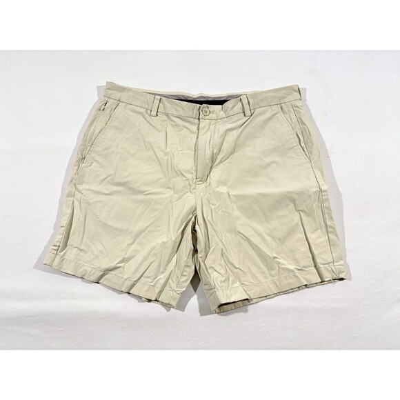 Vineyard Vines Shorts Mens Beige On The Go Performance Chino OTG Golf 6" Sz 35 - Picture 2 of 13
